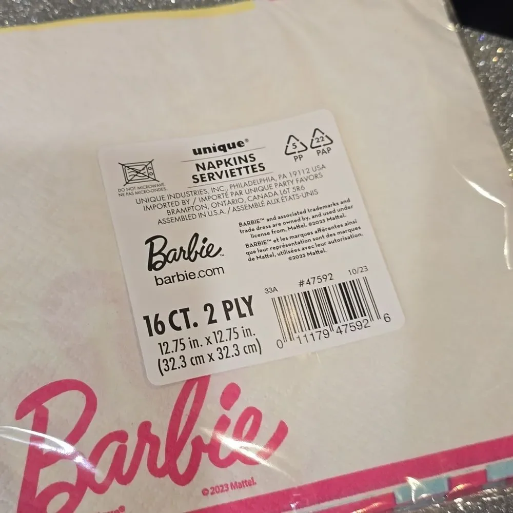 Barbie‎ Disposable Tableware Party Set